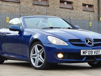 Used Mercedes SLK200 2009 Blue Cabriolet