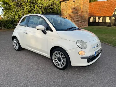 Used Fiat 500C Lounge 85 HP (62 kW) 2012 White Cabriolet