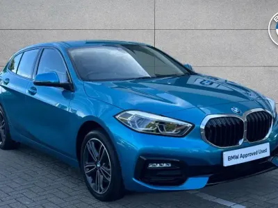 Used BMW 118 Sport Line 136 HP (100 kW) 2022 Blue Hatchback