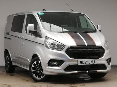 Silver Used 2021 Ford Transit Custom Sport Van | £26,998 (Expensive)