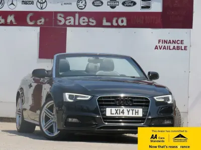 Used Audi A5 Cabriolet S-Line 177 HP (130 kW) 2014 Black Cabriolet