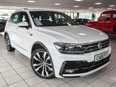 Used VW Tiguan R-line 150 HP (110 kW) 2018 White SUV