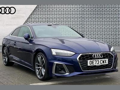 Used Audi A5 S-Line 200 HP (147 kW) 2023 Blue Coupe