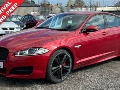 used Jaguar XF 2.2 D R SPORT 4 DOOR DIESEL RED AUTOMATIC HEATED SEATS SATNAV