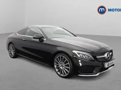 Used Mercedes C200 AMG Line Premium 184 HP (135 kW) 2018 Black Coupe