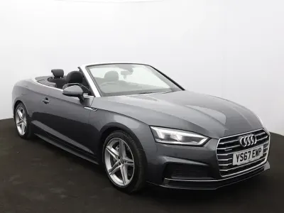 Used Audi A5 Cabriolet S-Line 248 HP (182 kW) 2017 Grey Cabriolet