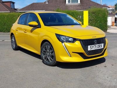 Begagnad Peugeot 208 Active Premium 75 HK (55 kW) 2021 Gul Halvkombi