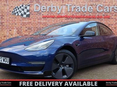 Blue Used 2022 Tesla Model 3 Standard Range Sedan | £21,990 (Fair price)