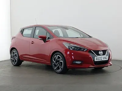 Used Nissan Micra Acenta 92 HP (67 kW) 2022 Red Hatchback