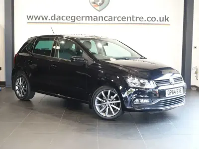 Used VW Polo Design 90 HP (66 kW) 2015 Black Hatchback