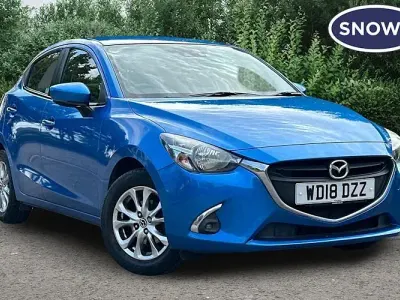 Used Mazda 2 90 HP (66 kW) 2018 Blue Hatchback