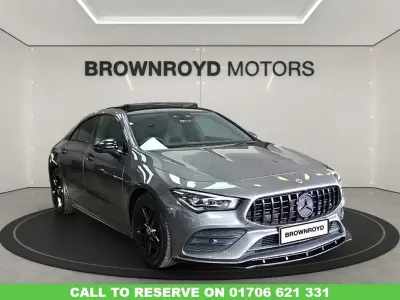 Begagnad Mercedes CLA220 AMG Line Premium Plus 190 HK (139 kW) 2019 Grå Sedan