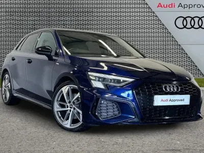 Used Audi A3 Comfort 150 HP (110 kW) 2021 Blue Sedan