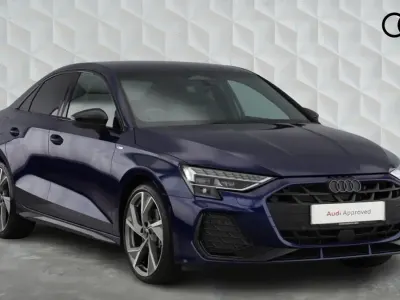 Used Audi A3 Black Edition 150 HP (110 kW) 2025 Blue Sedan