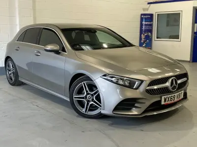 Begagnad Mercedes A150 AMG line 150 HK (110 kW) 2019 Silver Halvkombi
