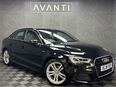 Used Audi A3 S-Line 150 HP (110 kW) 2018 Black Sedan