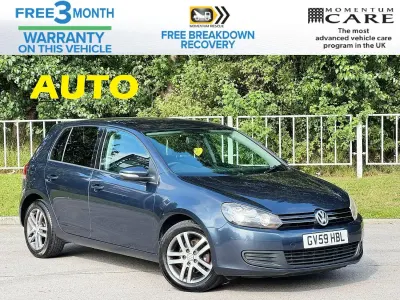 Used VW Golf VI SE 105 HP (77 kW) 2009 Blue Hatchback