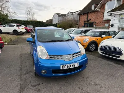 Używany Nissan Note Acenta 110 KM (80 kW) 2008 Niebieski Hatchback