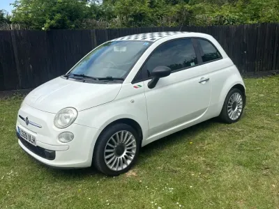 Used Fiat 500 Pop 69 HP (50 kW) 2009 White Cabriolet