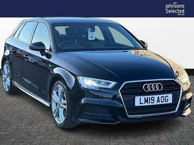 Used Audi A3 S-Line 147 HP (108 kW) 2019 Black Sedan