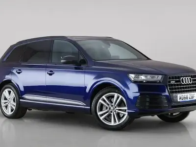 Used Audi Q7 S-Line 286 HP (210 kW) 2018 Blue SUV