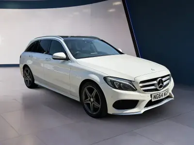 Used Mercedes C220 AMG Line Premium 167 HP (122 kW) 2014 White Estate