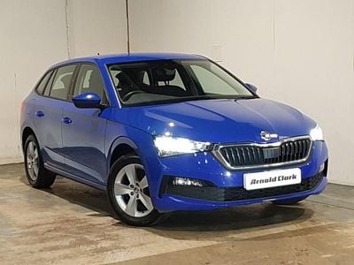 Used Skoda Scala SE 95 HP (69 kW) 2022 Blue Hatchback