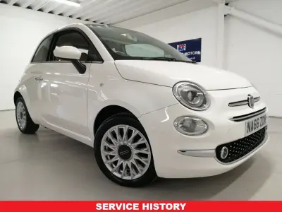 Used Fiat 500 Lounge 69 HP (50 kW) 2016 White Hatchback