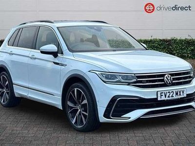 White Used 2022 VW Tiguan R-line SUV | £23,572 (Fair price)
