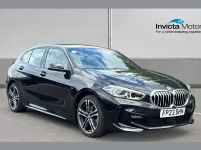 Used BMW 118 M Sport 136 HP (100 kW) 2023 Sapphire black metallic Hatchback