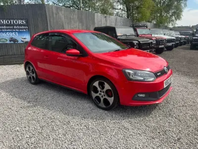 Begagnad VW Polo GTI 180 HK (132 kW) 2014 Röd Halvkombi