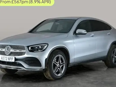Begagnad Mercedes GLC220 AMG line 194 HK (142 kW) 2022 Silver Sportkupé