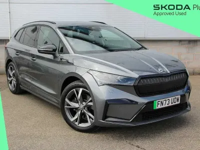 Used Skoda Enyaq iV SportlinePlus 150 kW (204 HP) 2023 Graphite grey metallic SUV