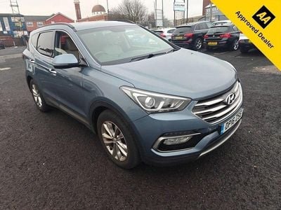 Used Hyundai Santa Fe Premium 2016 Blue SUV