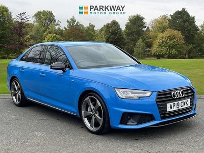 Used Audi A4 Black Edition 190 HP (139 kW) 2019 Blue Sedan