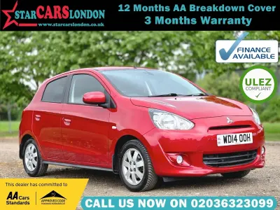 Used Mitsubishi Mirage 79 HP (58 kW) 2014 Red Hatchback