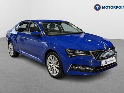 Used Skoda Superb SE L 2021 Blue Hatchback