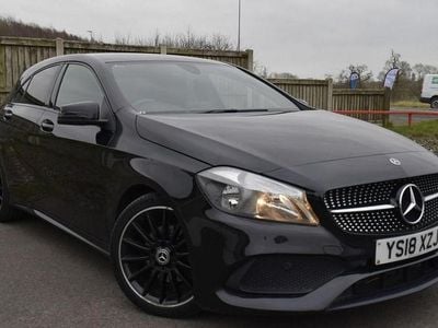 Used Mercedes A180 AMG line 109 HP (80 kW) 2018 Black Hatchback