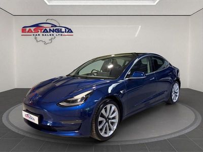 Used Tesla Model 3 Long Range AWD 77 kW (106 HP) 2020 Blue Sedan