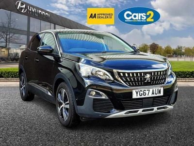 Black Used 2017 Peugeot 3008 Allure SUV | £9,940 (Fair price)