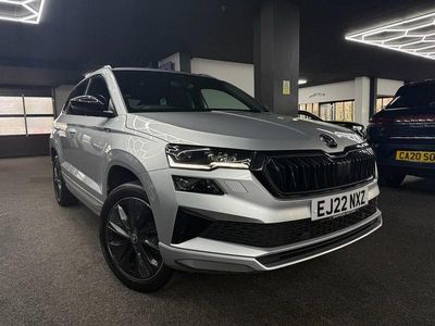 Used Skoda Karoq SportLine 150 HP (110 kW) 2022 Silver SUV