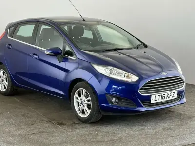 Used Ford Fiesta Zetec 101 HP (74 kW) 2016 Blue Hatchback