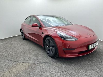 Used Tesla Model 3 Long Range AWD 366 kW (498 HP) 2021 Red Sedan