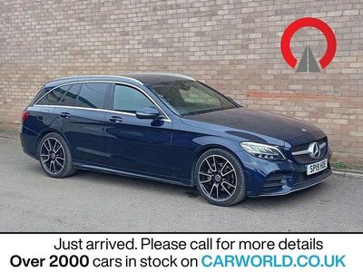 Used Mercedes C220 AMG line 194 HP (142 kW) 2019 Blue Estate