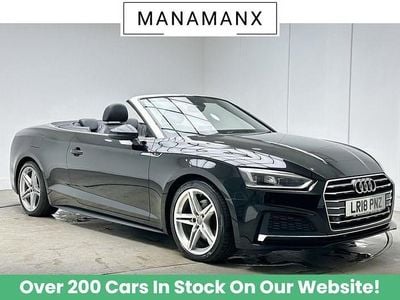 Black Used 2018 Audi A5 Cabriolet S-Line Cabriolet | £13,890 (Fair price)