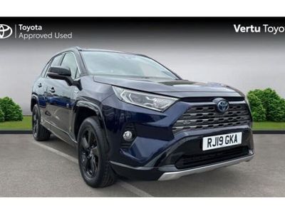 Used Toyota RAV4 Hybrid 218 HP (160 kW) 2019 Obsidian blue bitone SUV