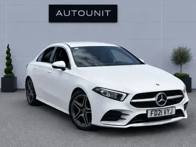 Used Mercedes A250 AMG line 224 HP (164 kW) 2021 White Sedan