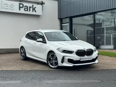 Used BMW M135 Shadowline 302 HP (222 kW) 2019 White Hatchback