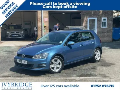 Used VW Golf VII Edition 110 HP (80 kW) 2016 Blue Hatchback