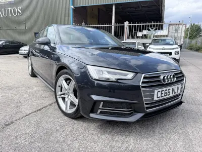 Used Audi A4 S-Line 187 HP (137 kW) 2016 Blue Sedan